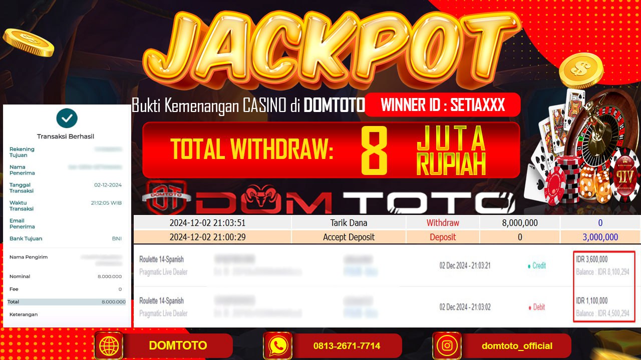 JACKPOT  ROULETTE 14-SPANISH 02 DESEMBER 2024